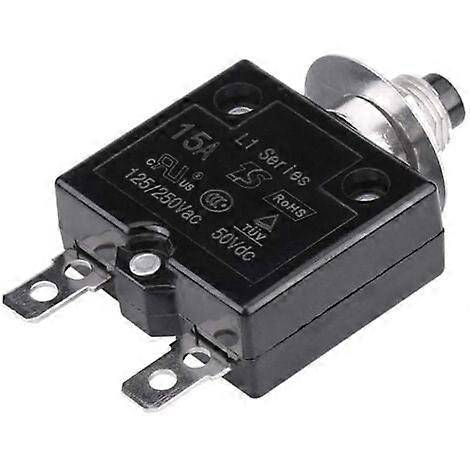 Thermal Circuit Breaker Manual Reset Switch Over Current Overload Protector(15A)