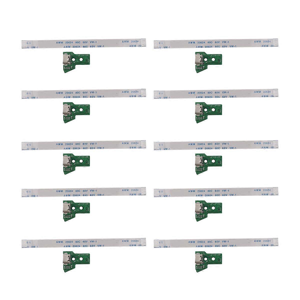 10X Controller USB Charging Port Socket Board -055 5TH V5 12 Pin Cable