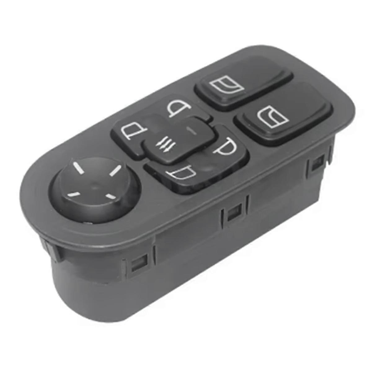 Power window master switch for truck with durable window regulator