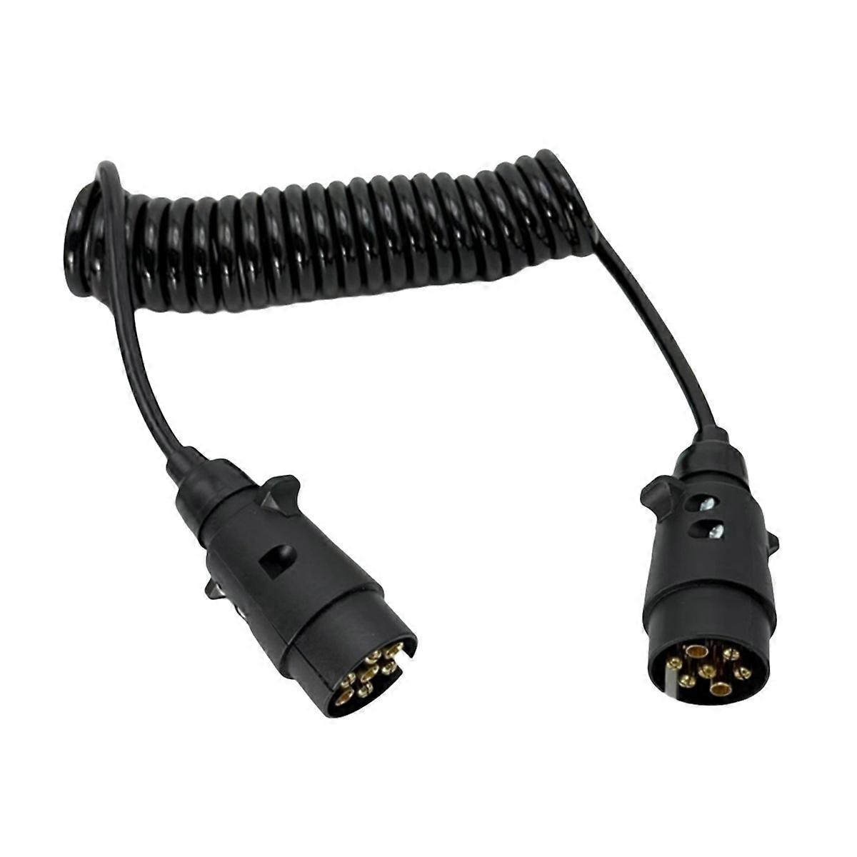 12V Trailer Spring Wire 2M 7 Core Spring Towing Coiled Wire