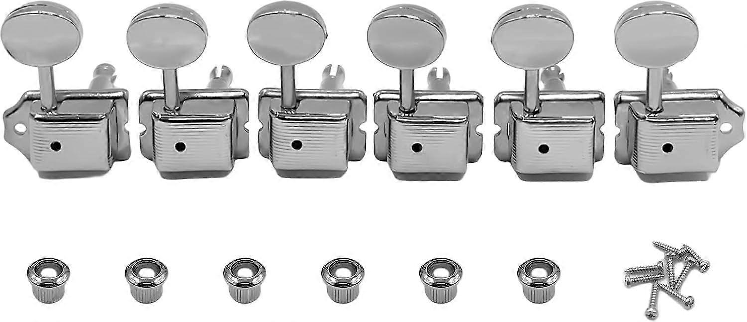 6PCS Electric Guitar String Tuning Pegs Machine, Vintage Knobs Tuning Keys