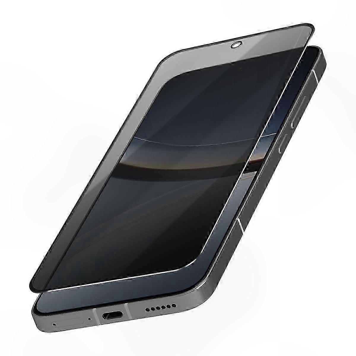 Privacy Filter Tempered Glass for Poco F7, Secure Transparent Black Screen Protector