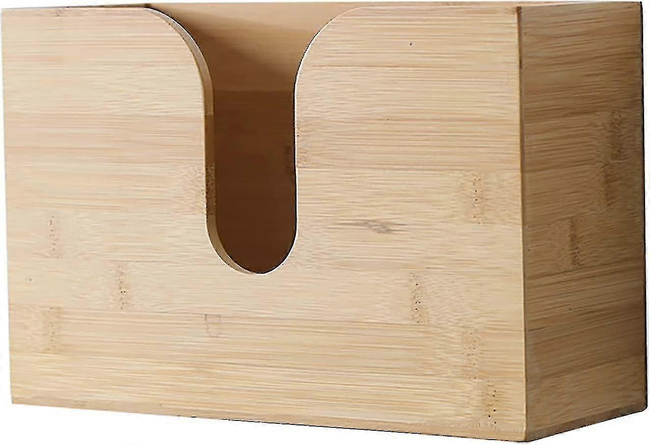 Multi-layer tissue holder, made of bamboo, suitable for multiple scenarios and convenient for extraction without waste