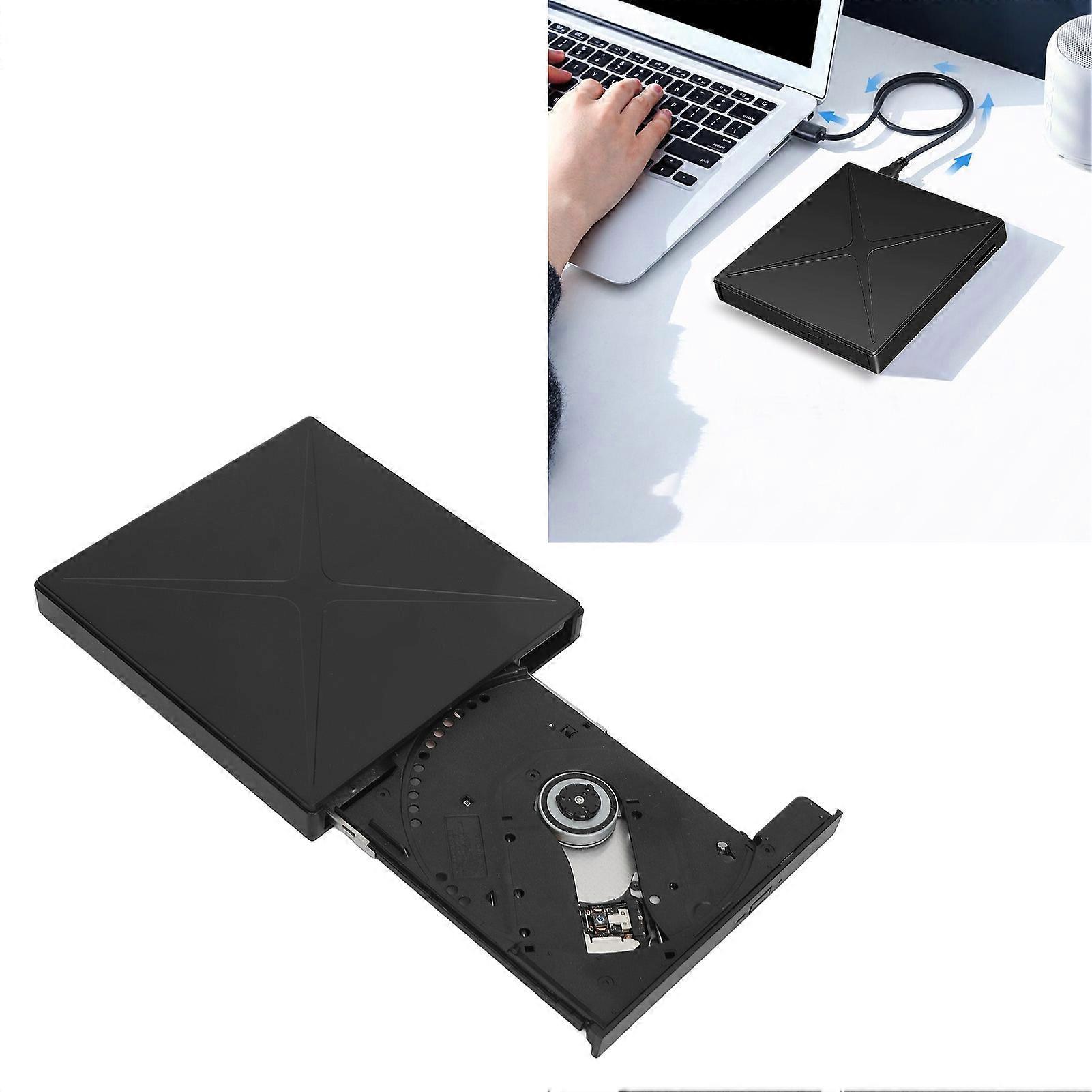 External DVD Drive USB 2.0/3.0 High-Speed Card Reader 15x14x2cm