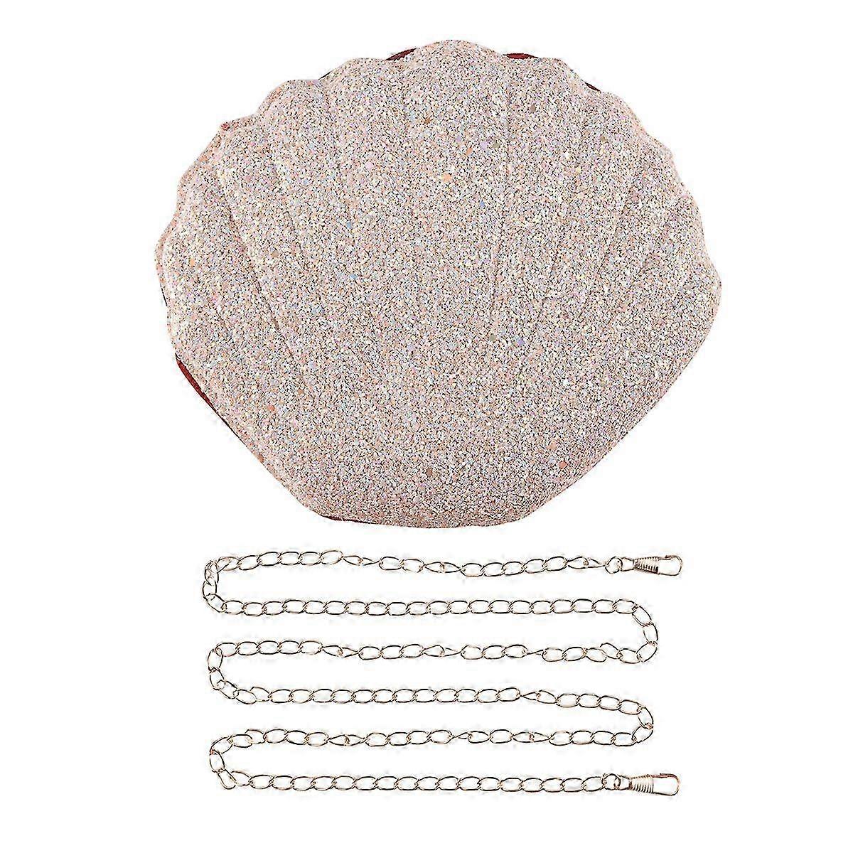 Women's Little Mermaid Seashell Purse - Shoulder Bag with Glitter Sequins, EU Size 38-46