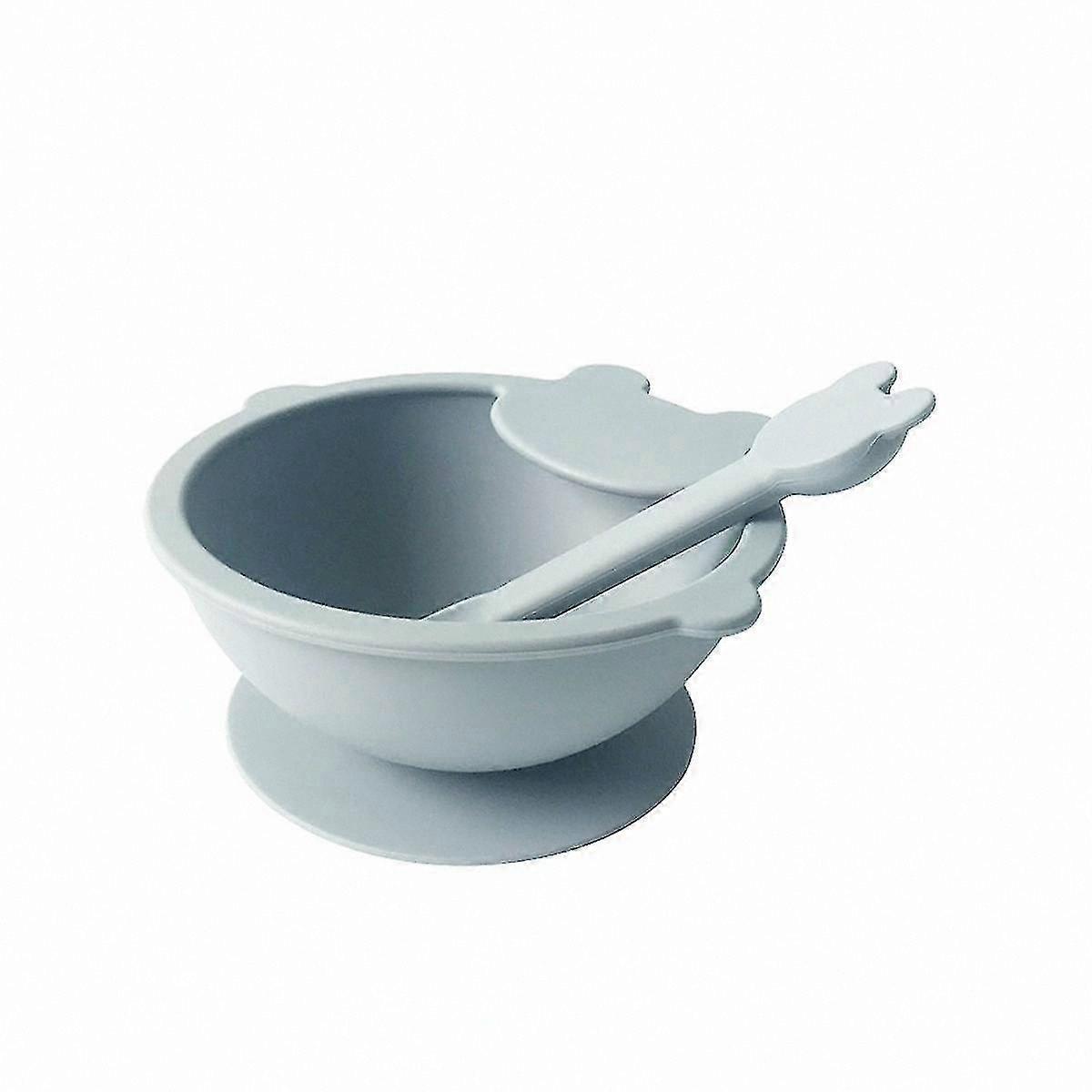 Silicone Baby Feeding Set with Spoon and Suction Bowl - First Stage Silicone Plate for Meal Time