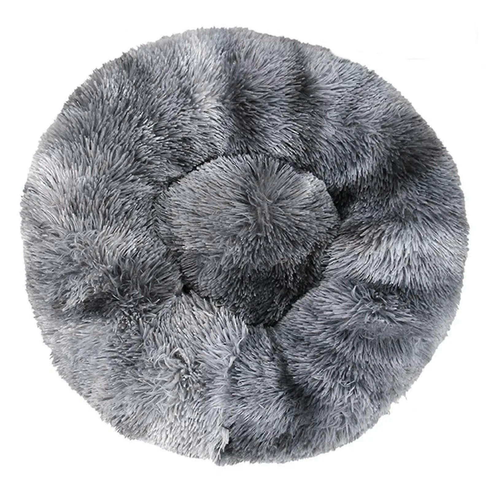 Dog Cat Plush Round Nest 40cm Bed CW2222 Multicolor Winter Mat For Dogs And Cats