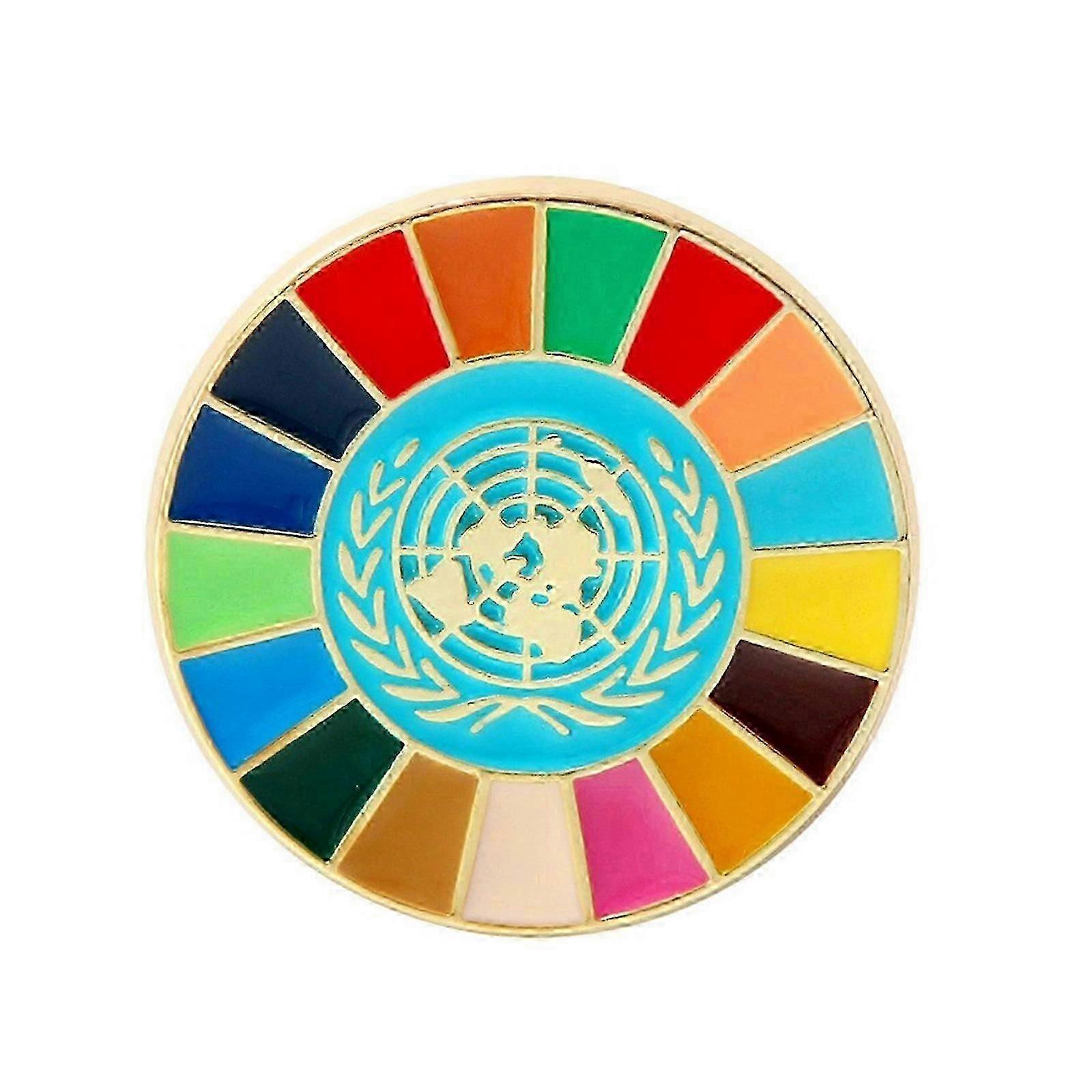 SDGs Rainbow Pin Handmade Enamel Brooch