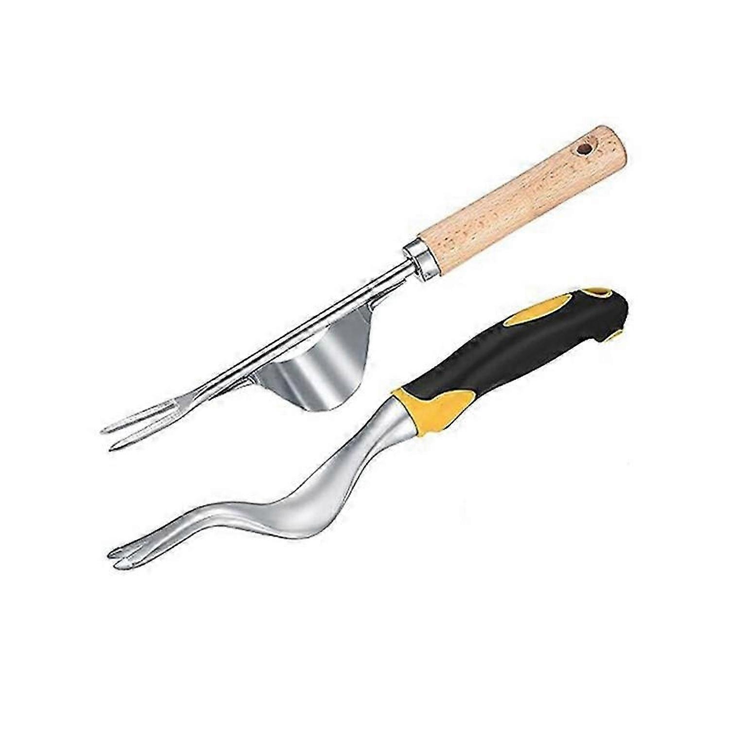 Set of 2 Hand Weeder Pulling Tools Garden Weeder Removal Tool