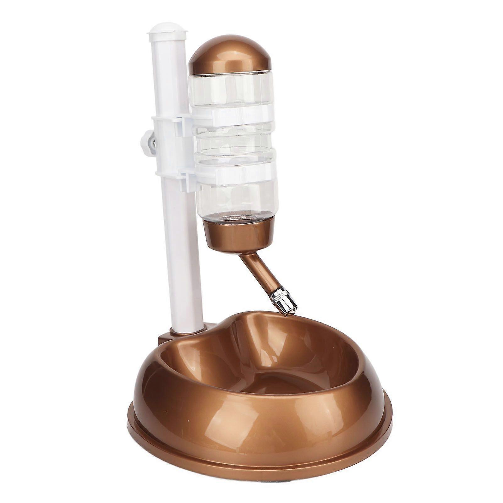 Pet Standing Water Dispenser Bowl Height Adjustable Multifunction Dog Automatic Water Food Feeder with Detachable Pole
