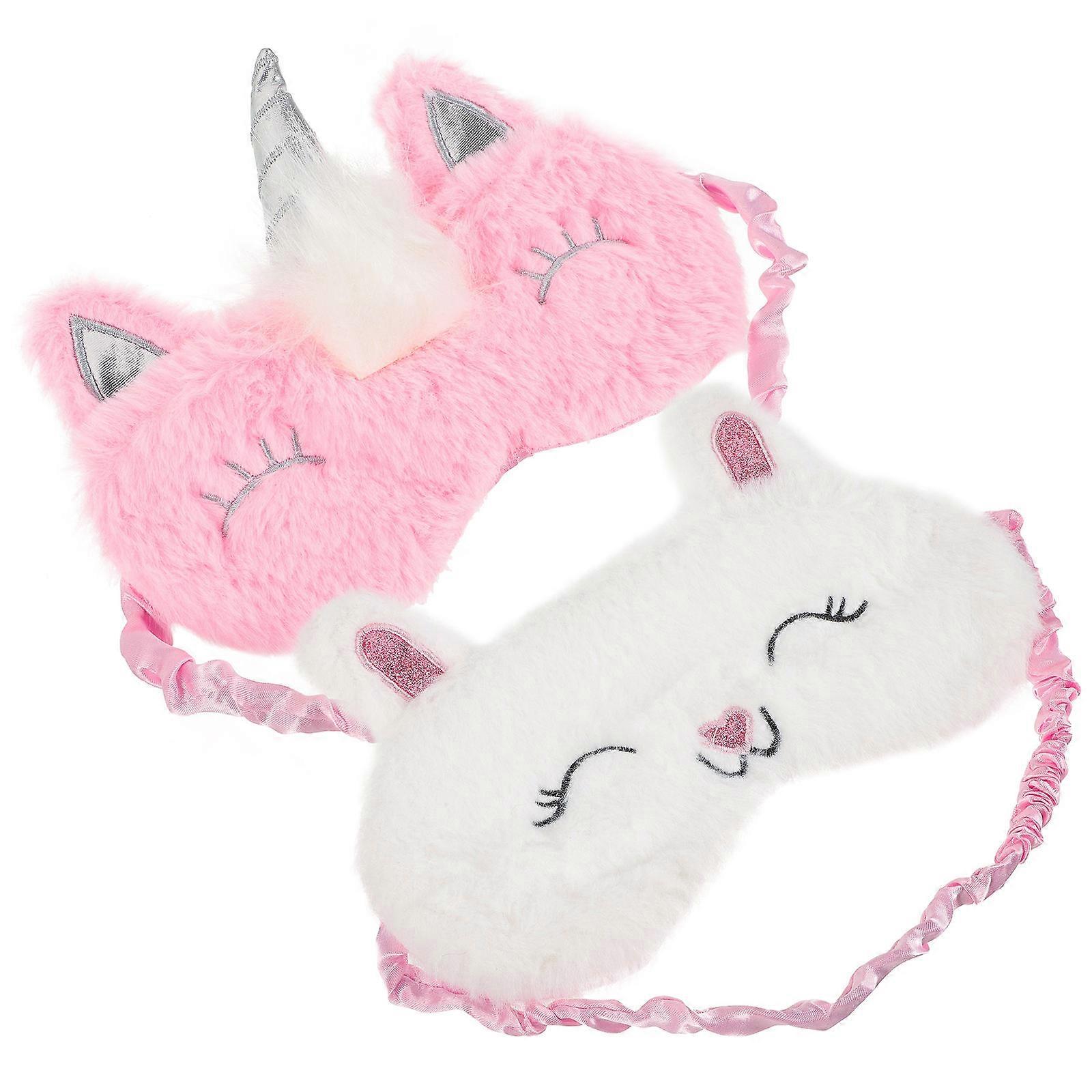 Sleeping Mask Plush Eye Mask for Sleeping Use 6Pcs Adorable Night Cover