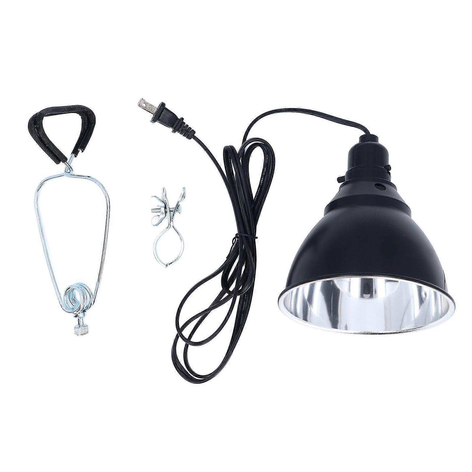 Reptile Light Fixture 250W Aluminum Versatile Reptile Deep Dome Fixture Heat Lamp Fixture for E26 UVA UVB Bulb