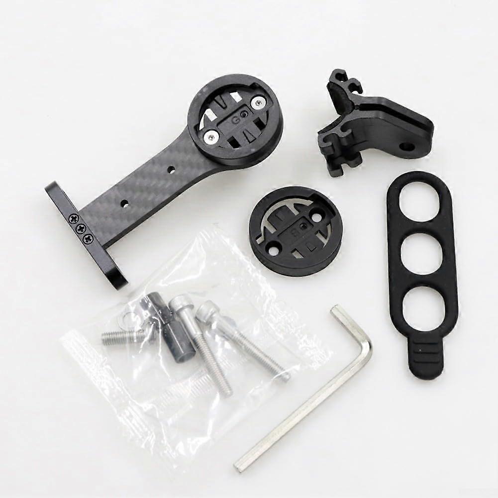 Carbon Fiber For Bicycle Computer Mount Handlebar Extension Bracket For Cycling GPS Device Holder Black Lightweight