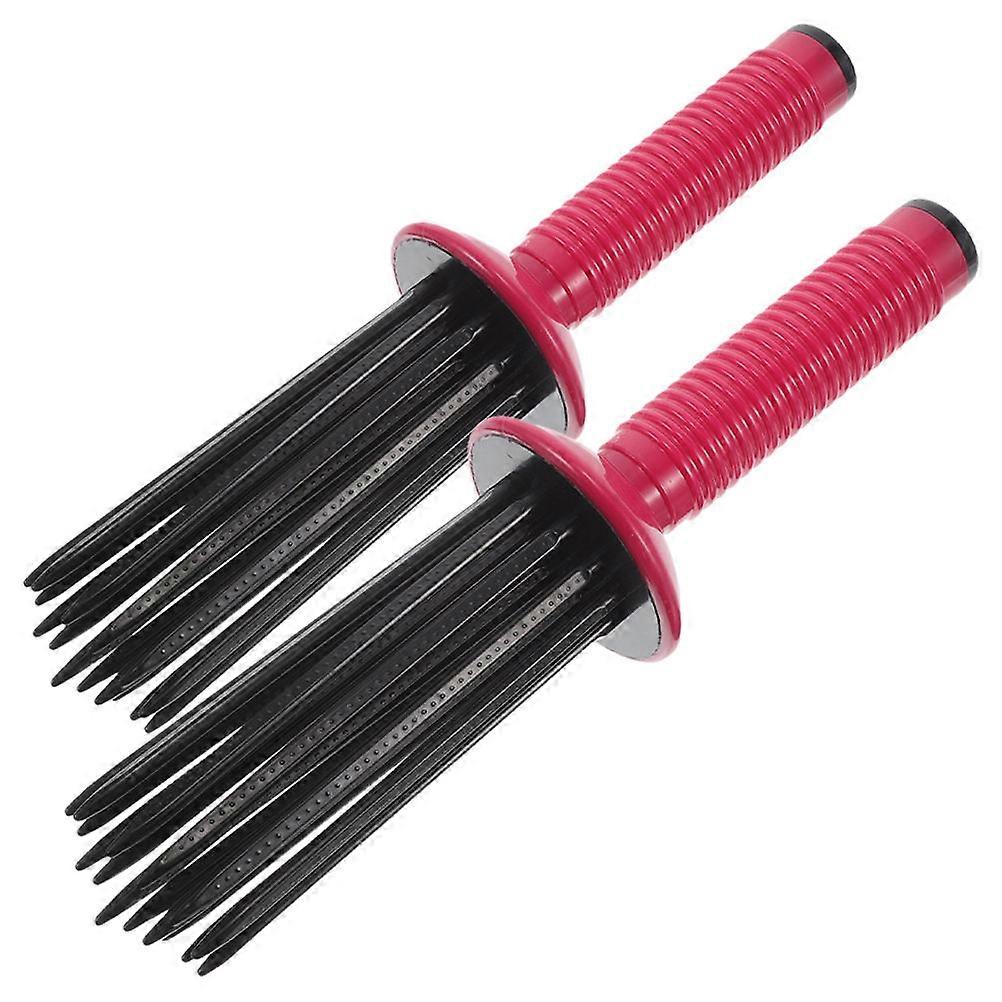 Professional Curling Hair Comb for Curly Hair Styling 2Pcs Portable Comb