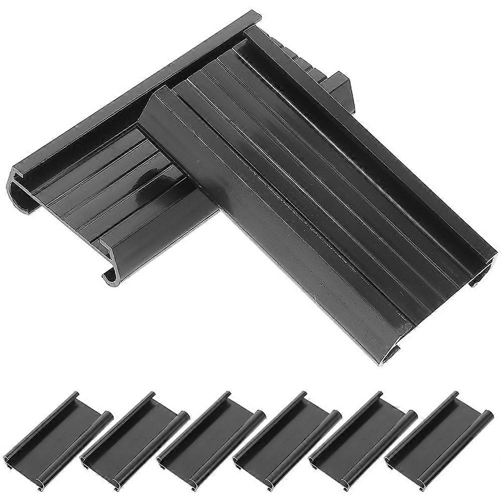 Clear Shelf Labels Pvc Plastic Label Holders for Home and Library Wire Shelving Information Display 8Pcs