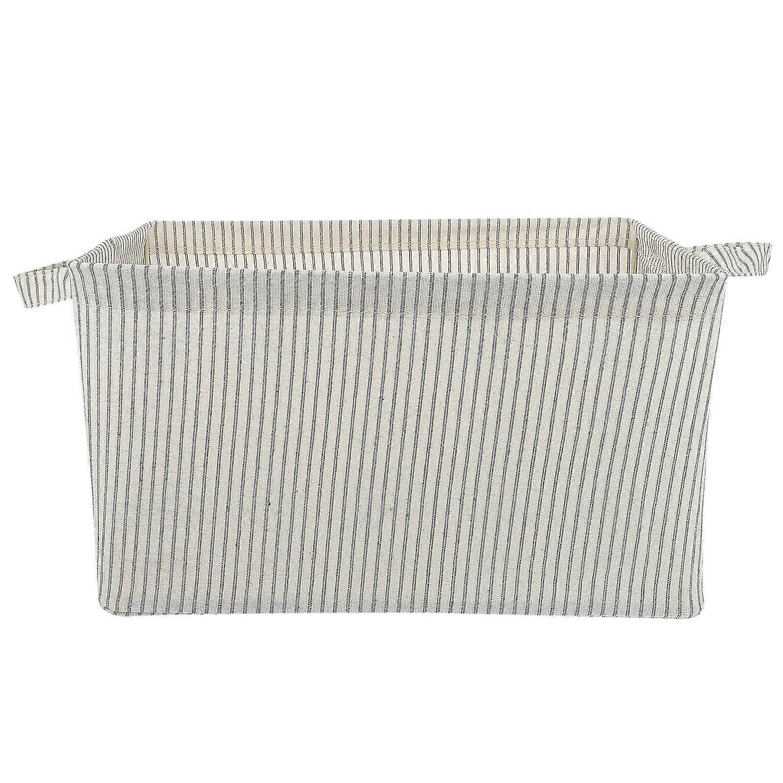 Beige Cotton Linen Storage Container for Office Storage 1Pcs Basket