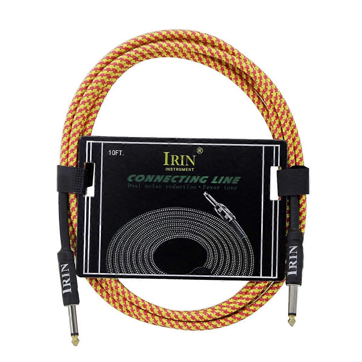  Guitar Musical Instrument Cable Audio Cable Orange&Yellow