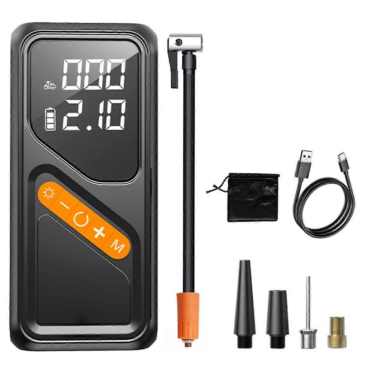 Cordless Tire Inflator Pump Auto Stop Dual Screen LED