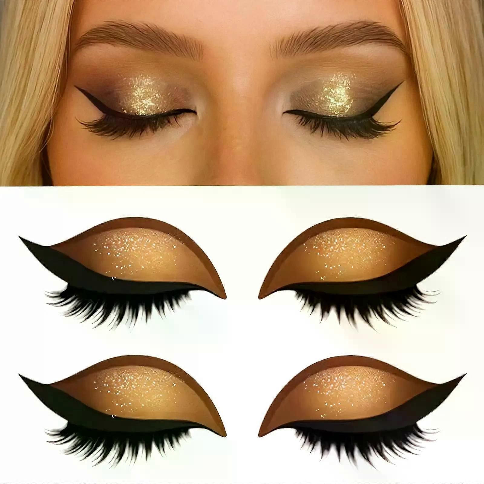 Lazy Eye Shadow Eyelash Patch Eyeshadow Eyelashes Makeup Stickers 2-in-1 Reusable Eyeshadow & Eyelash Makeup Stickers