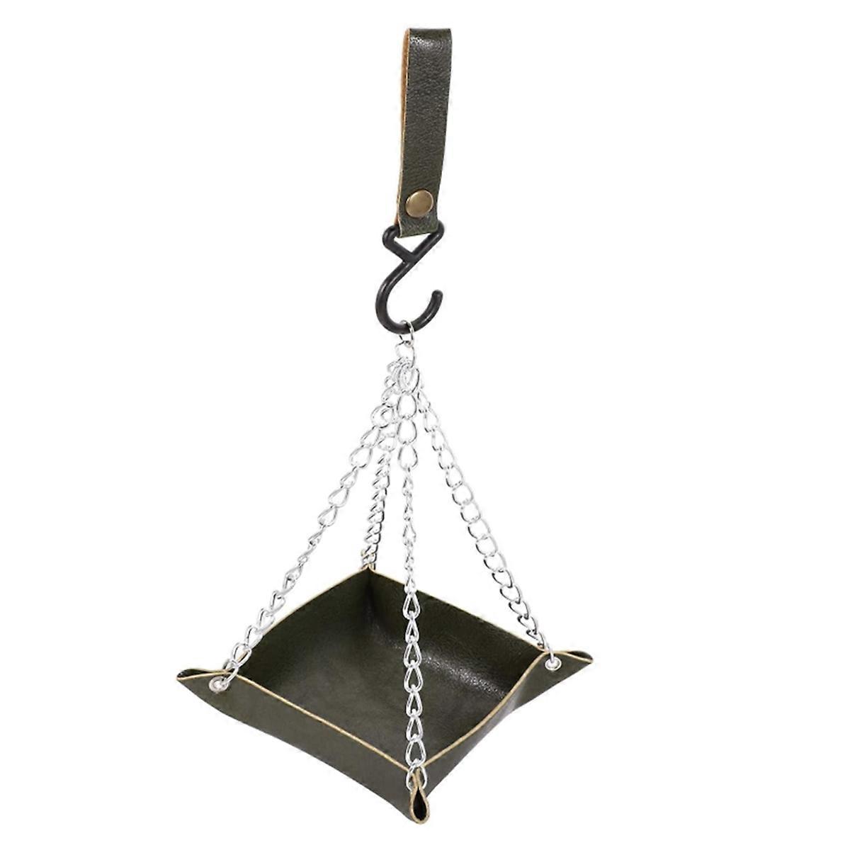 fuglefoderbakke hængende fuglevandbakke grøn