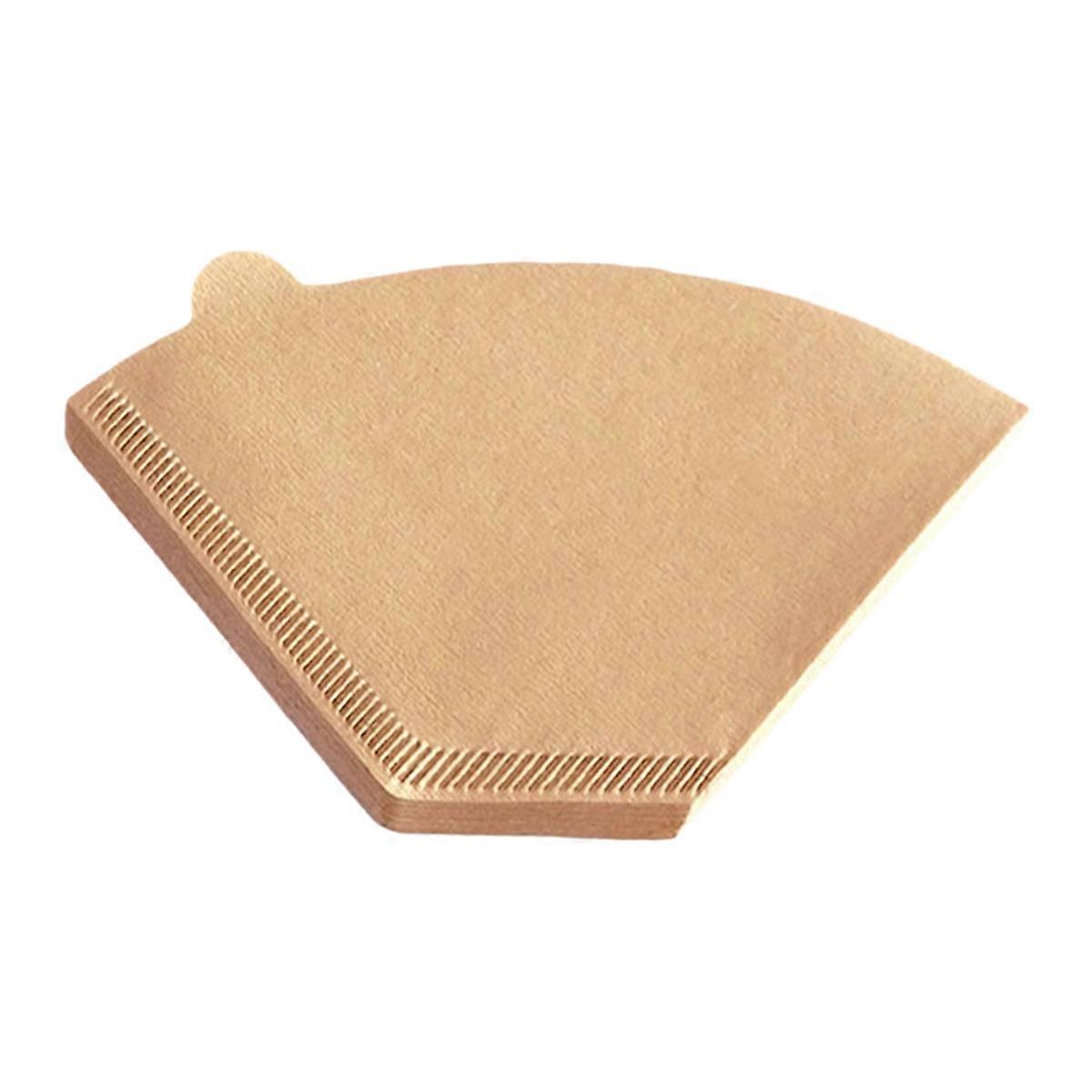 100 Pcs Disposable Coffee Paper Filters Replacement Filter Paper Hand Drip Fan-Shaped Filter Pot Fun
