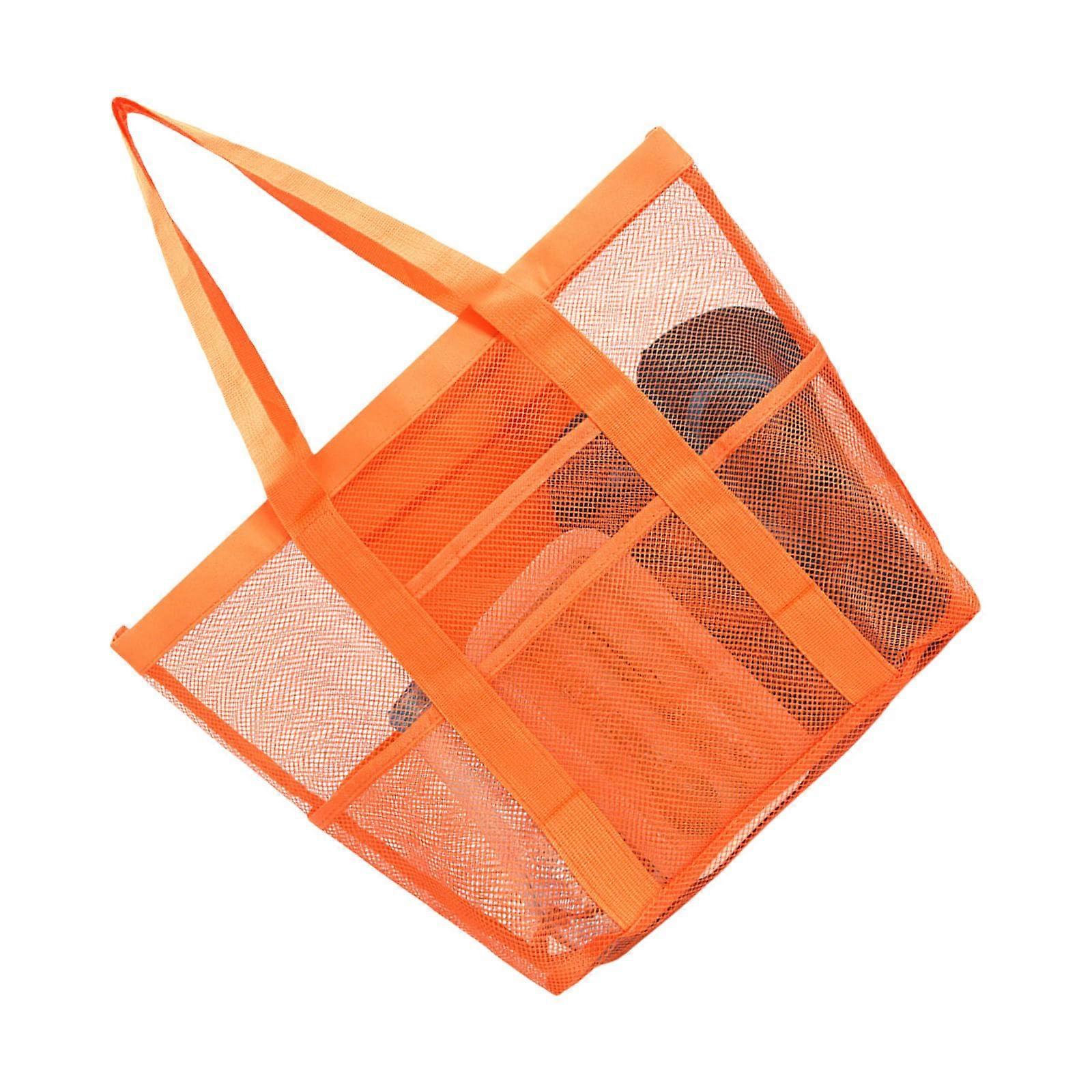Portable Meshes Storage Bag For Outdoor Activities Breathable Mesh Material Lightweight Multipurpose Picnic Storage Bag