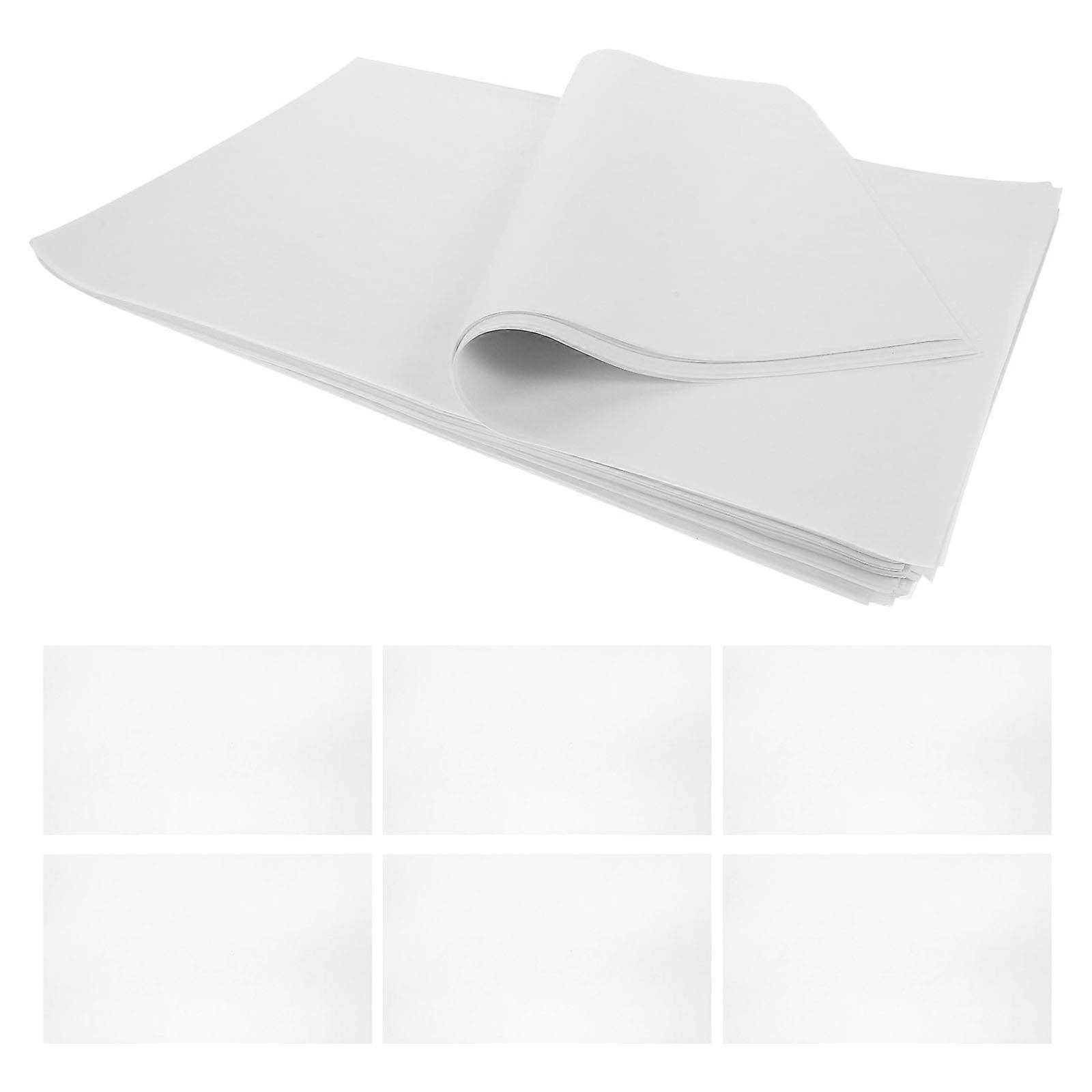 Food Wrapping Paper Greaseproof Paper for Cooking 500 Sheets White