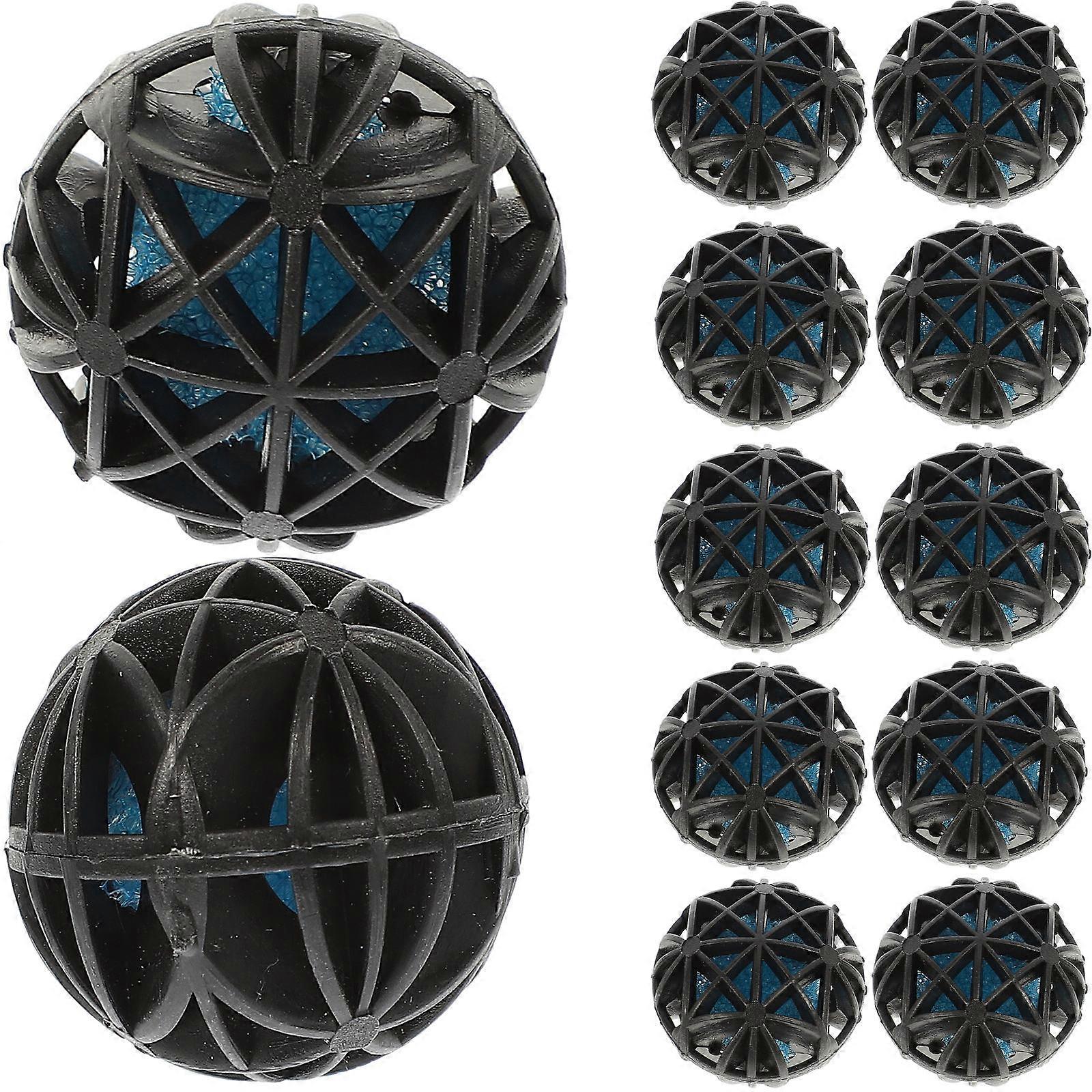 Black Aquatic Bio Balls Filter Media for Cleaning 5Pcs Practical Filter Balls