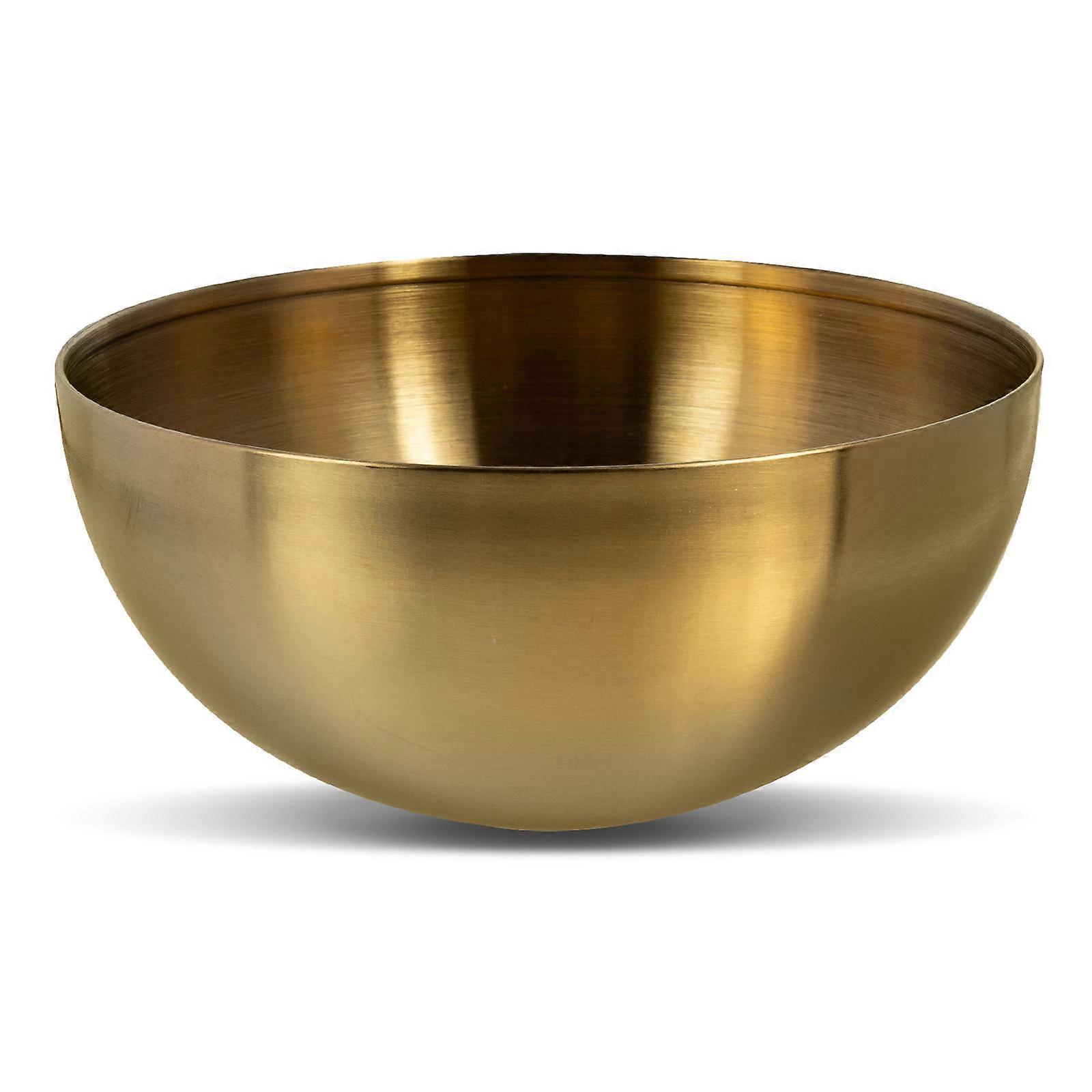 Fruit Storage Salad Bowl Container For Restaurants And Weddings 15x7cm Golden Multi-function 2Pcs