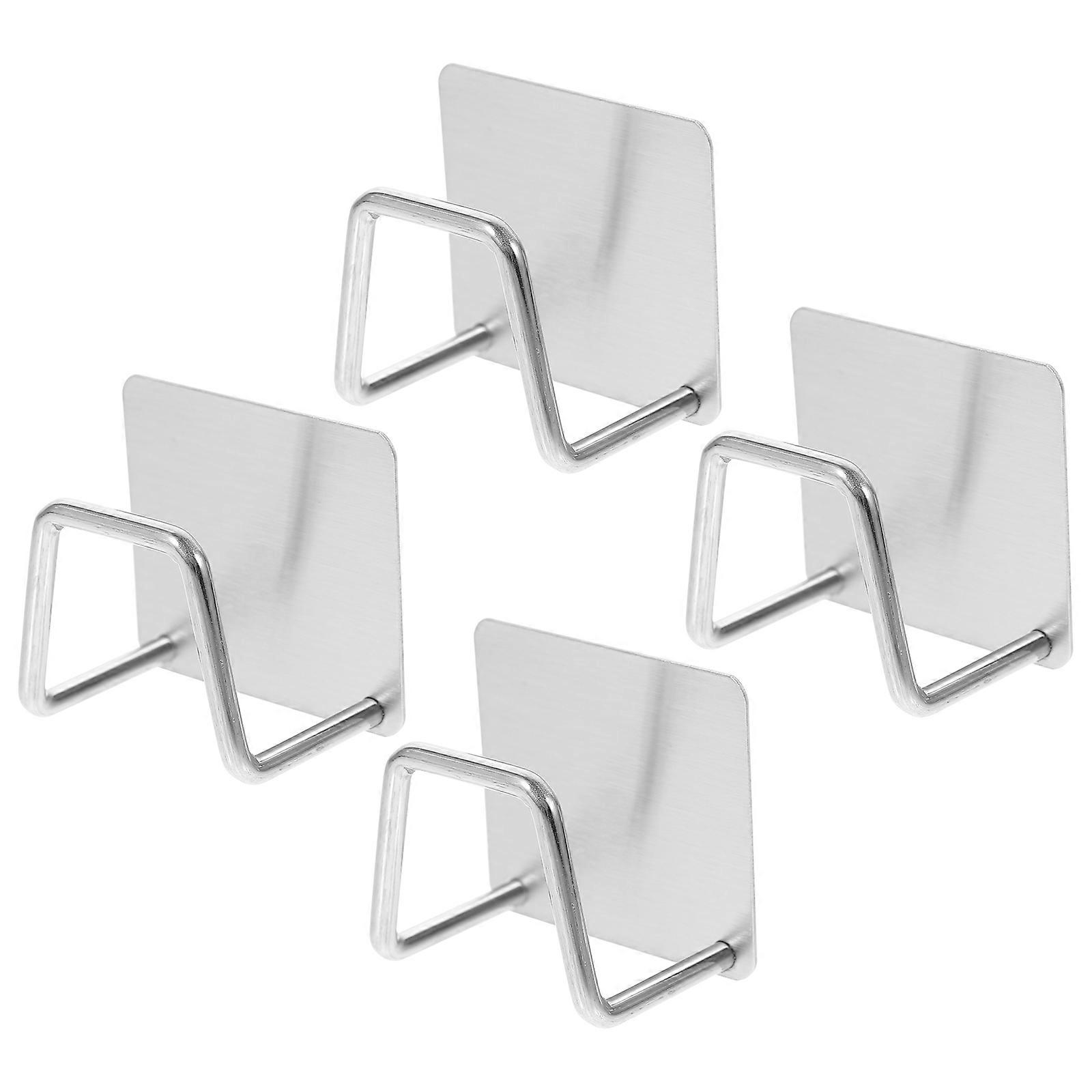 Kitchen Sponge Shelf Stainless Steel Hooks for 12Pcs Storage