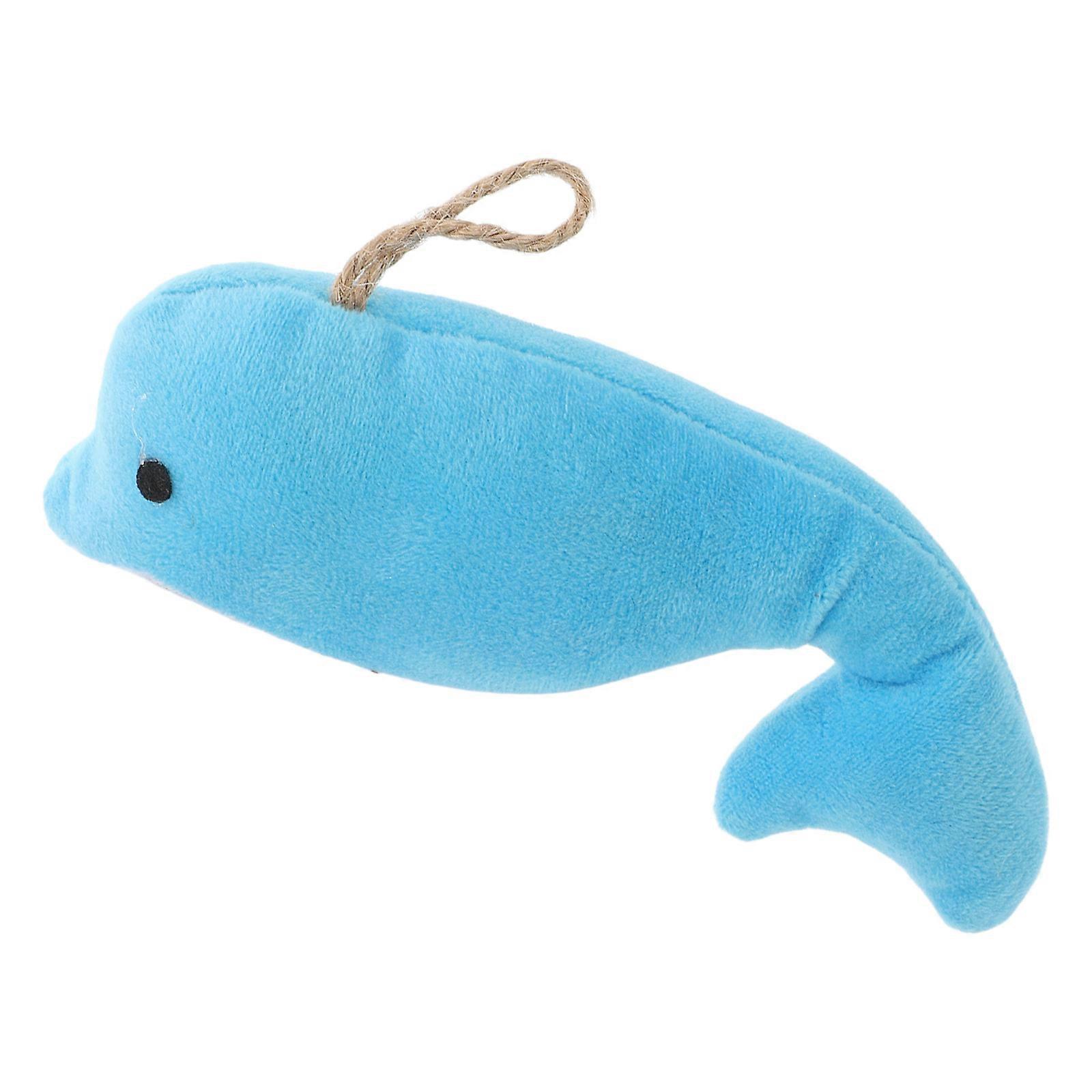 Plush Pet Interactive Toy For Small Medium Pets 4Pcs Sky-Blue Soft Chew Bite Training For Indoor Play