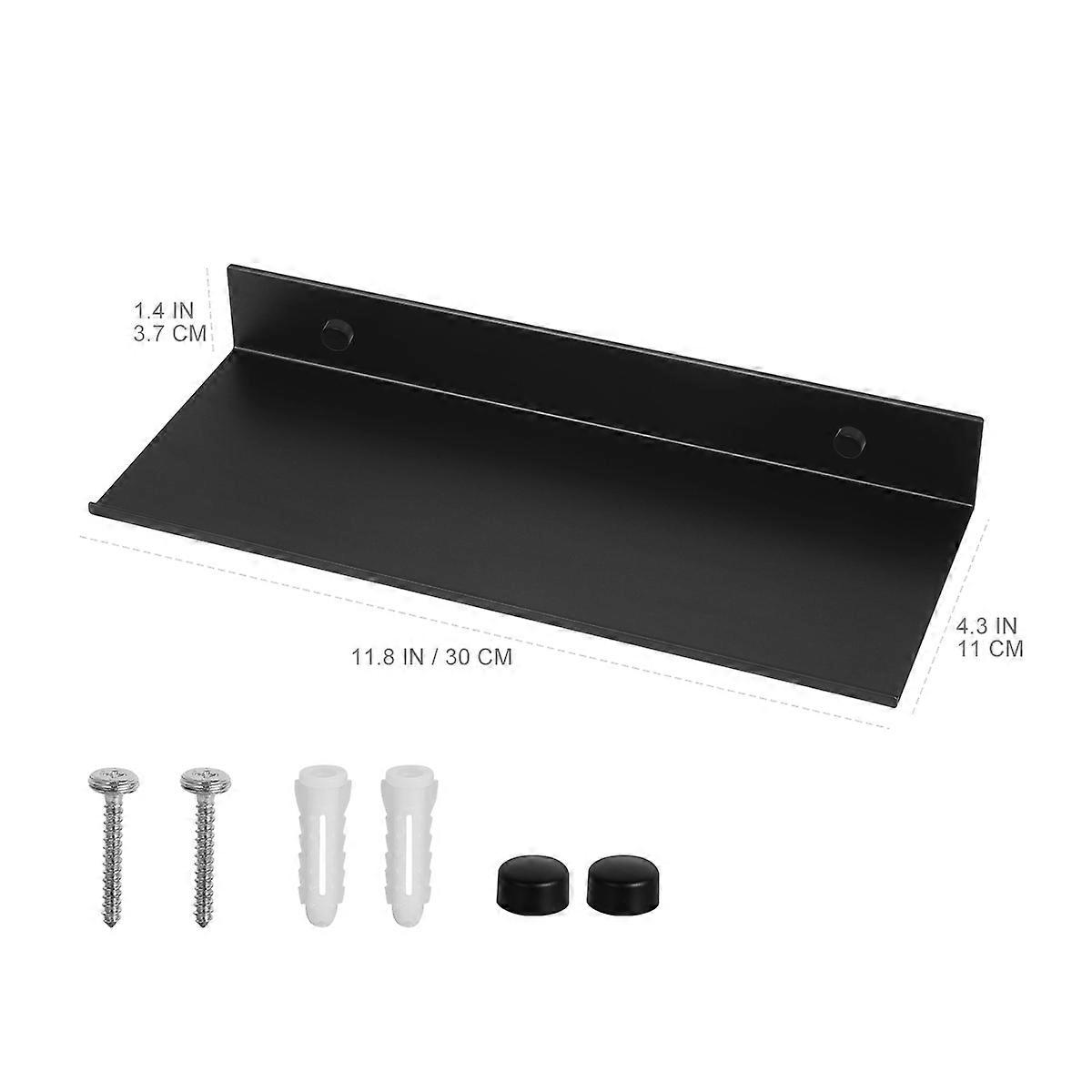 Wall Organizer Yardwe Bathroom Shelf for 3Pcs Black Space Saving Rack