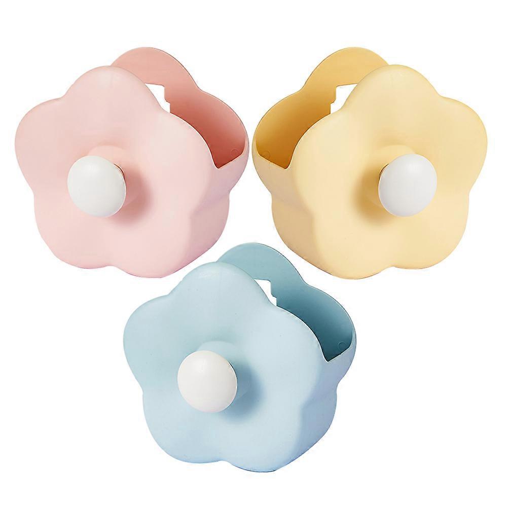 Teacher Pencil Holder Wall Mount Flower Pen Holder with Multi-Function 6Pcs