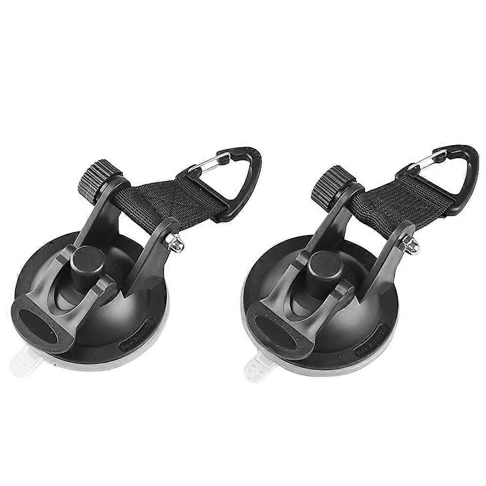 Black Suck Cup Hooks for Hanging Use 2Pcs Strong Tent Fixing Hooks