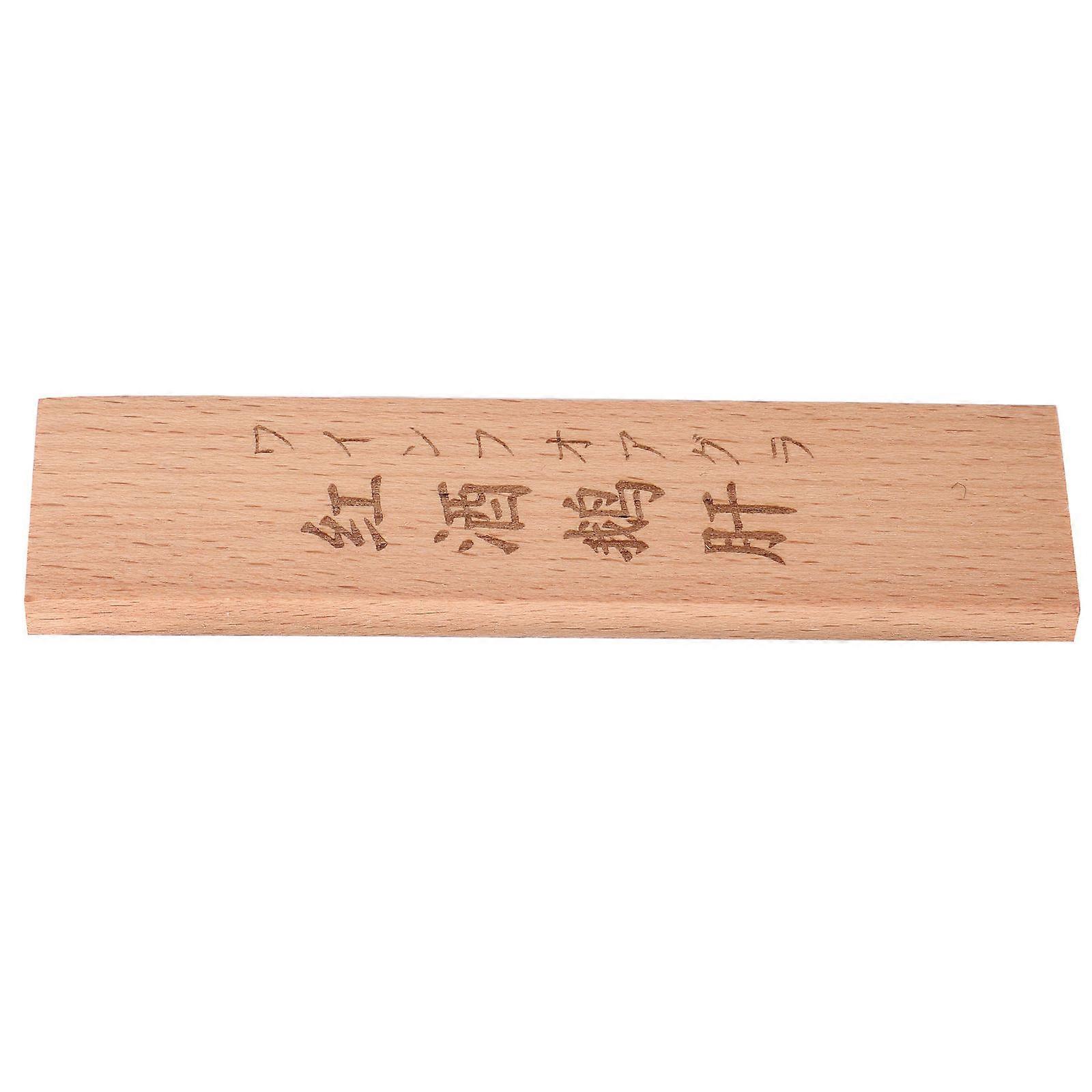 Japanese Food Name Tag Wood Piece for Serving Plate 2Pcs