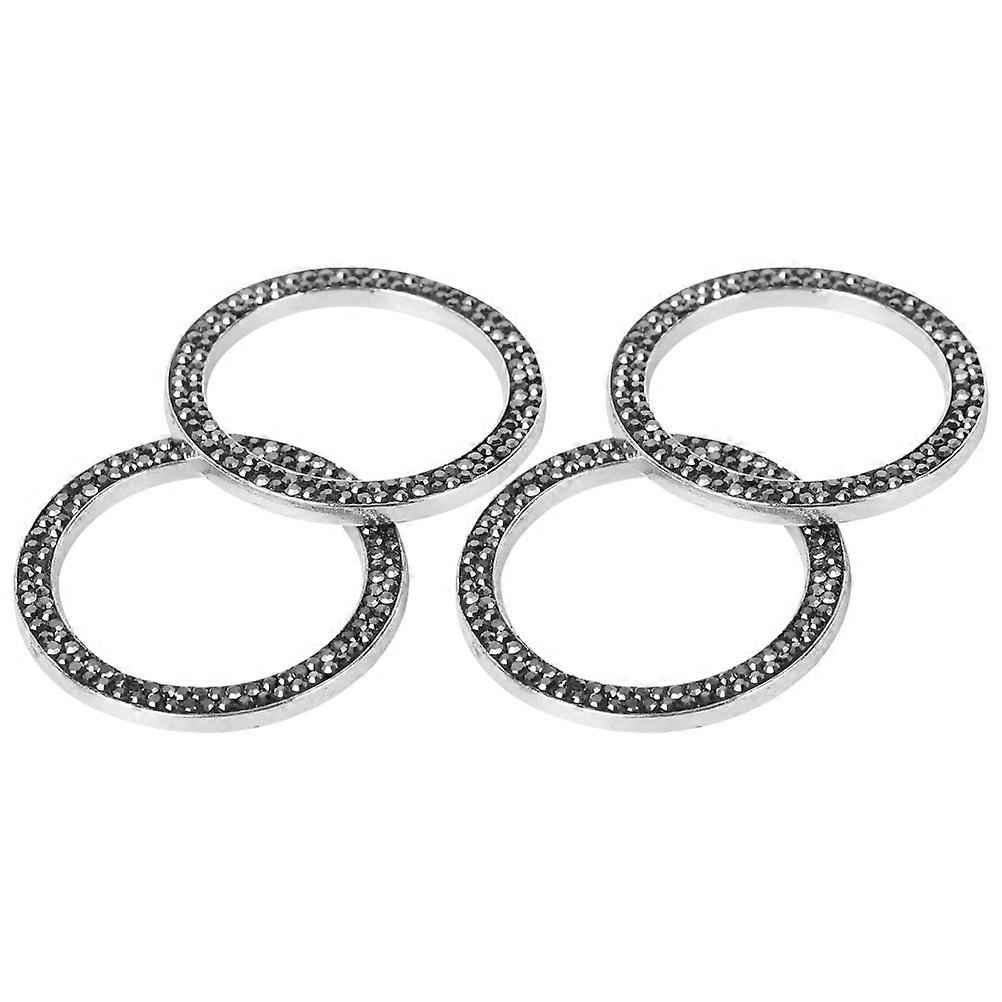 Ignition Button Rhinestone Bling Accessories for Car with 12Pcs Set