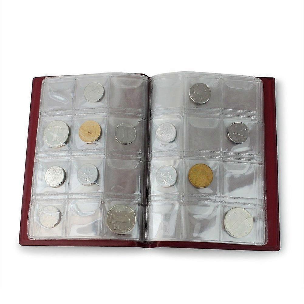 Coin Album for Coin Collection 2Pcs Black Portable and Book