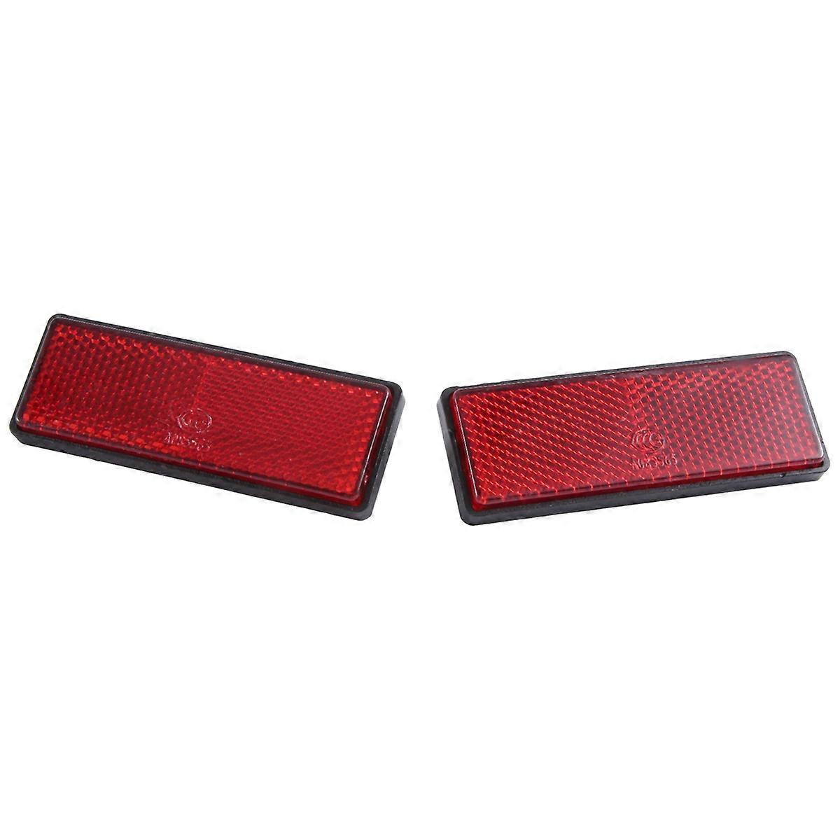 rectangle red Reflectors Universal For Motorcycles ATV Dirt Bikes