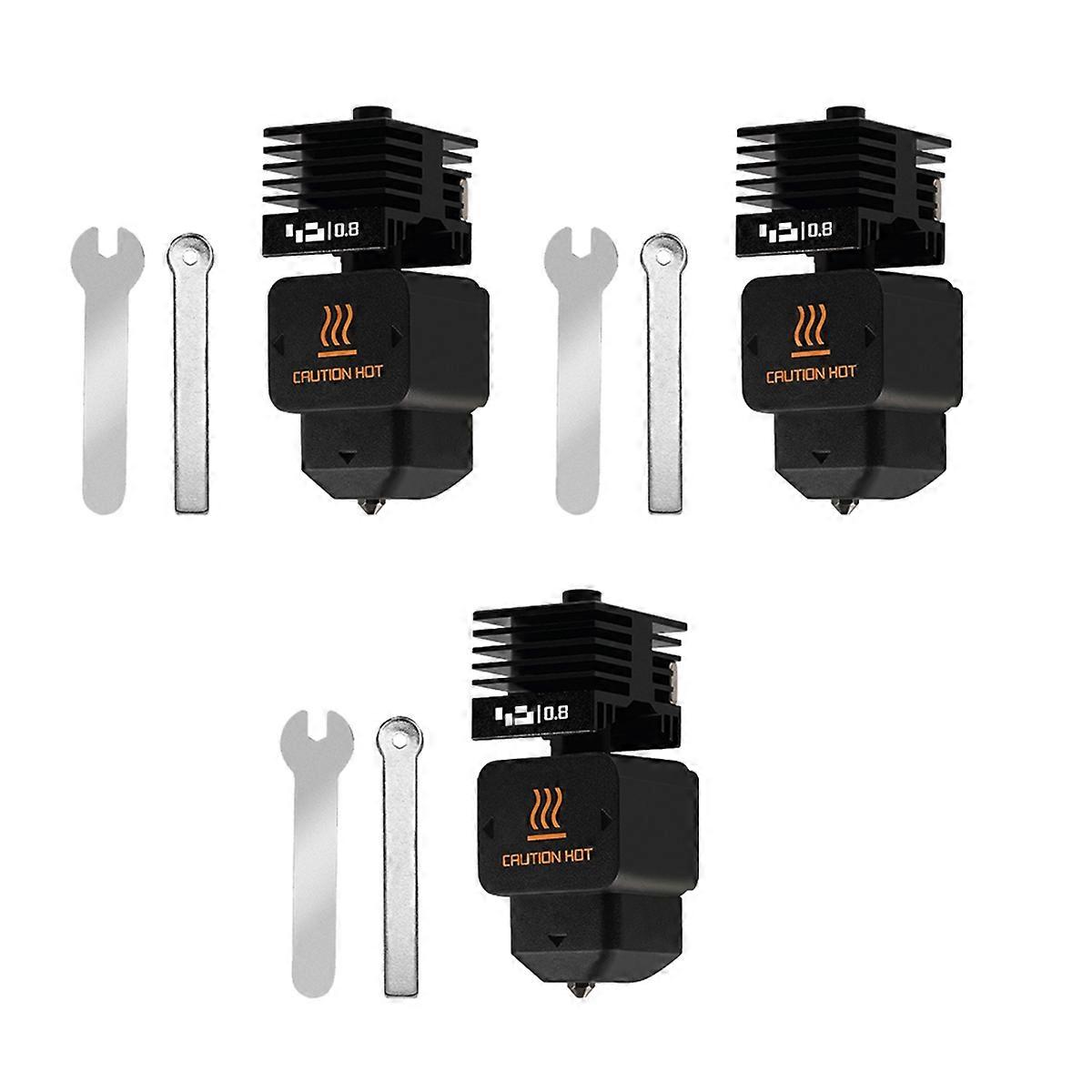3 Sets for H2D Hotend Kit Quick Swap Design 0.8mm Nozzles