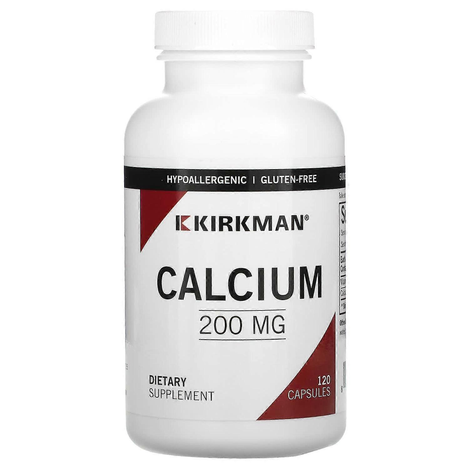 Kirkman Labs, Calcium, 200 mg, 120 Capsules