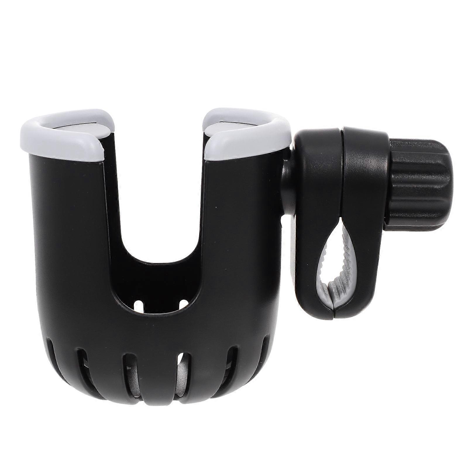 Rotatable Handlebar Bottle Holder for Storage Stroller Cup Clamp Black