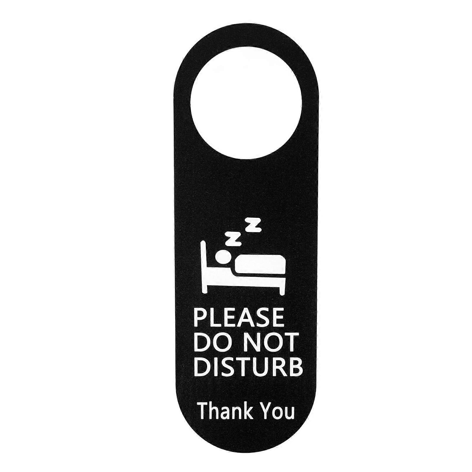 Door Knob Hanger Acrylic Do Not Disturb Function 3Pcs for Hotels