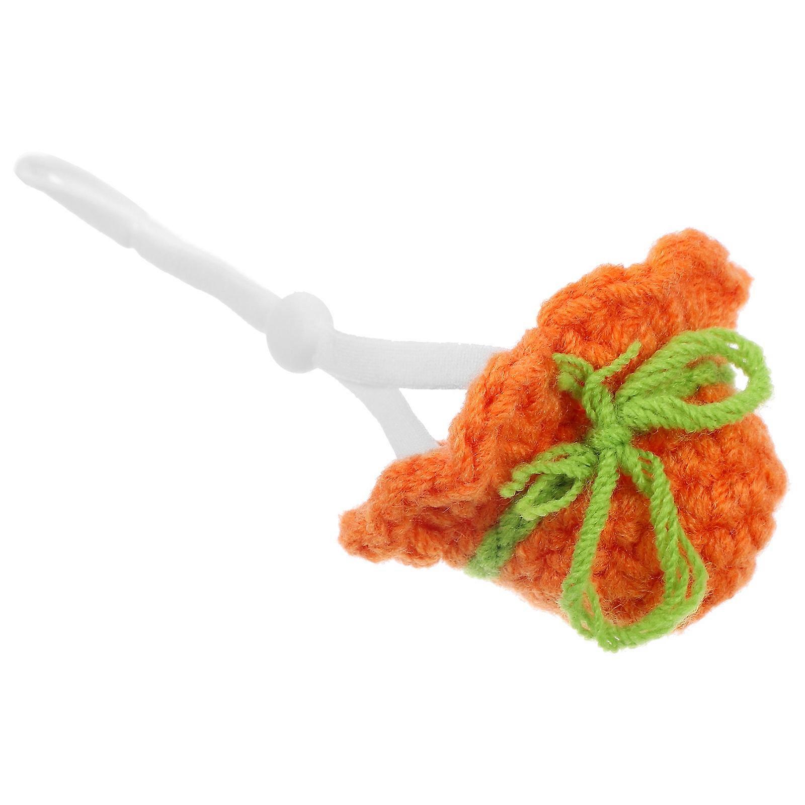 Small Animal Hamster Hat Knitted for Pets Cute Adjustable Strap