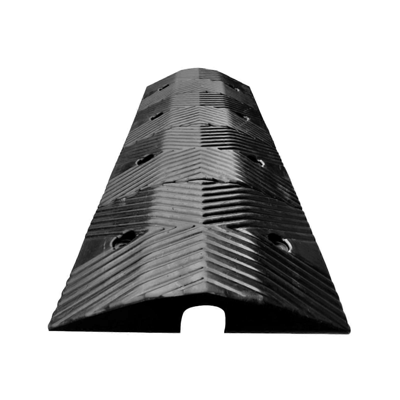 Rubber Speed Bump for Driveway and Garage, HeavyDuty Rubber With Cable Protection, Road Construction Applications