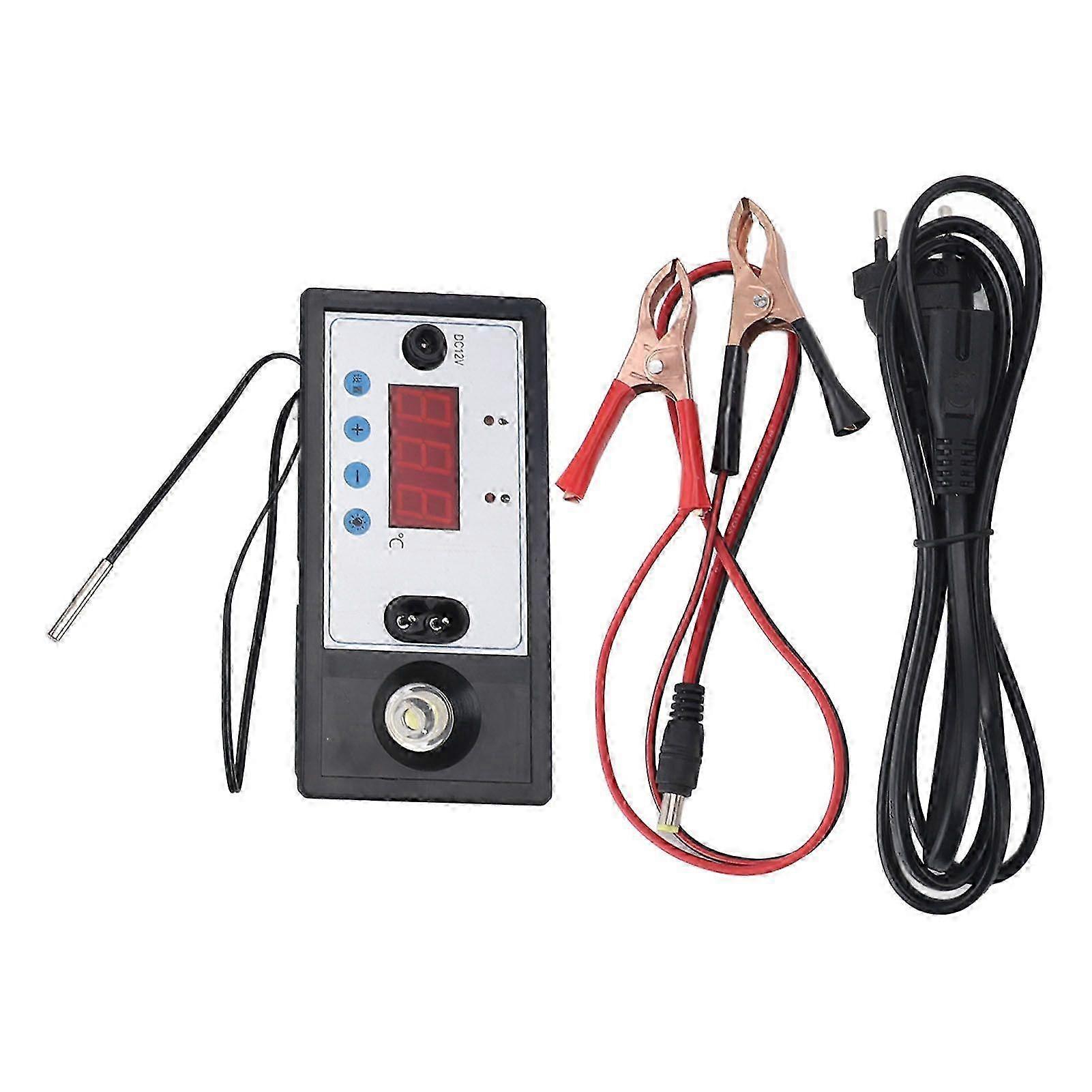 Incubator Temperature Controller with Lamp Automatic Water Bed Egg Incubator Thermostat