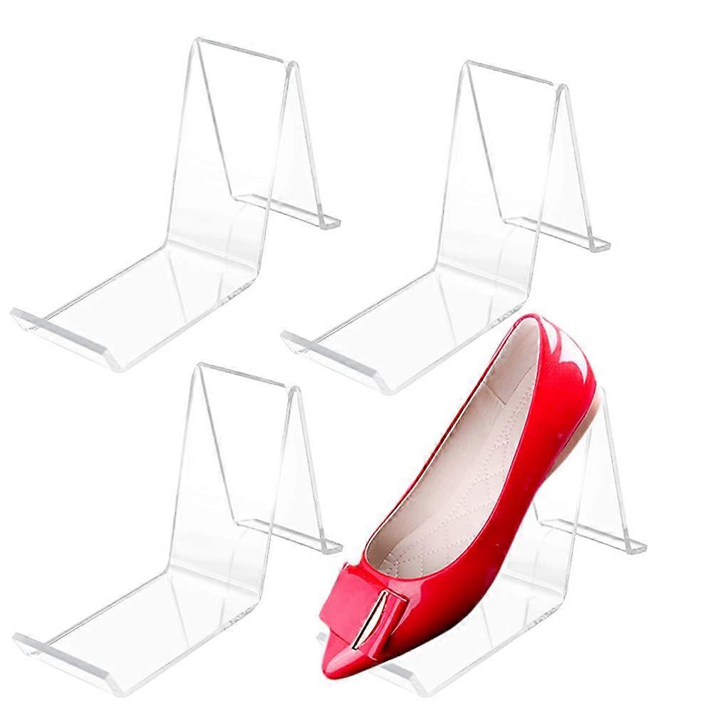 Acrylic Shoe Store Display Stands 2 Pair 4 Pcs Clear Sandal And  Heel Display Racks For Home Shopping Malls
