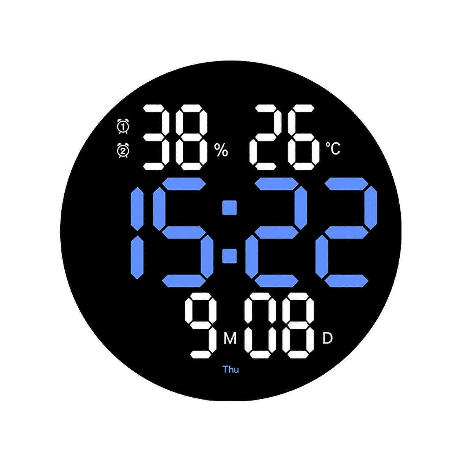 LED Electronic Clock Remote Control Wall Clock for Home Decorations Shop