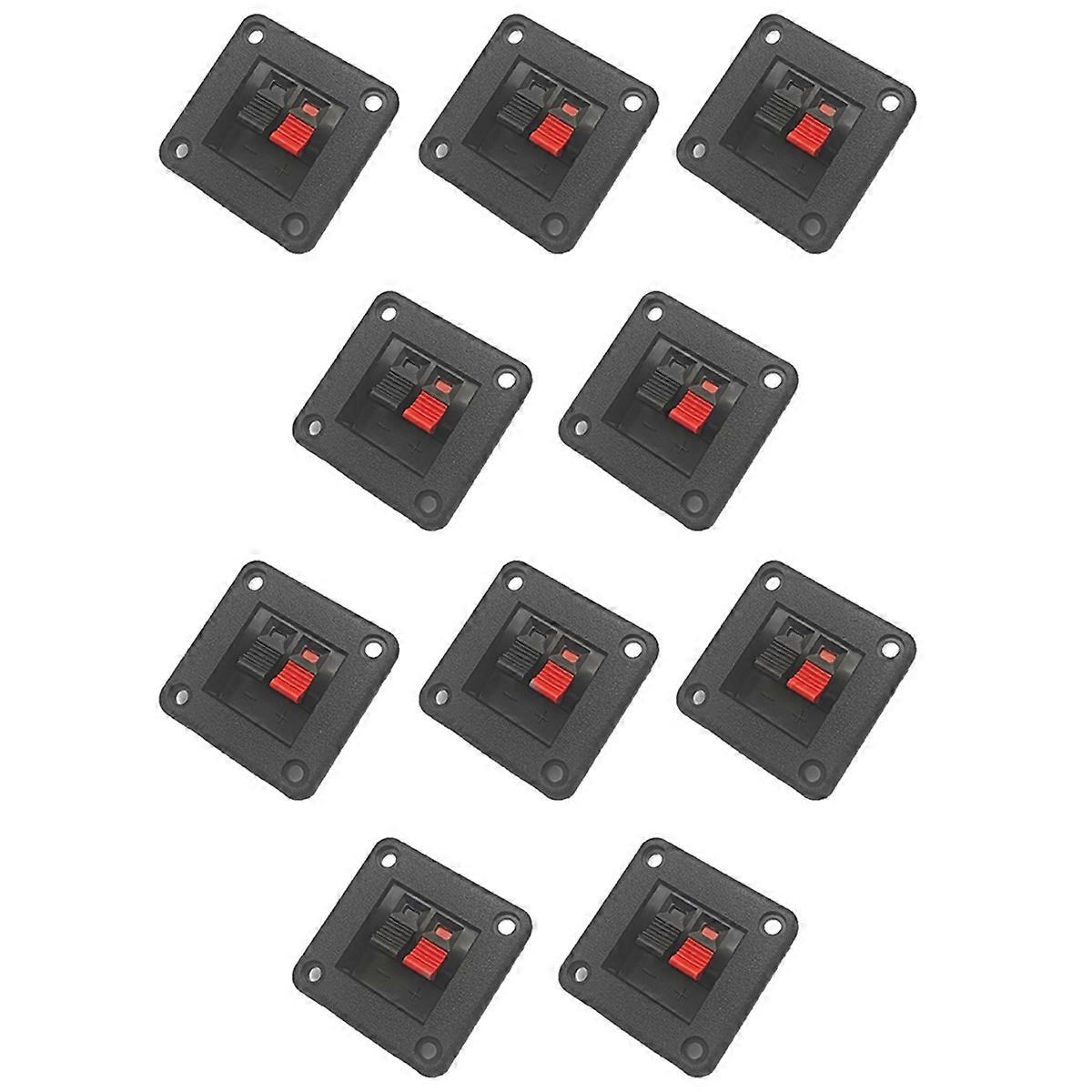 10pcs Speaker Terminal Board, Connector Plates for Audio System Enhancements and DIY Projects