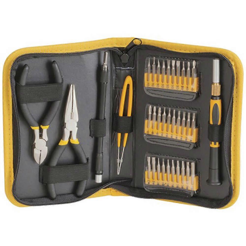 35 Piece Multi-purpose Precision Tool Kit w/ Vinyl Case for Electronics Hobbyist