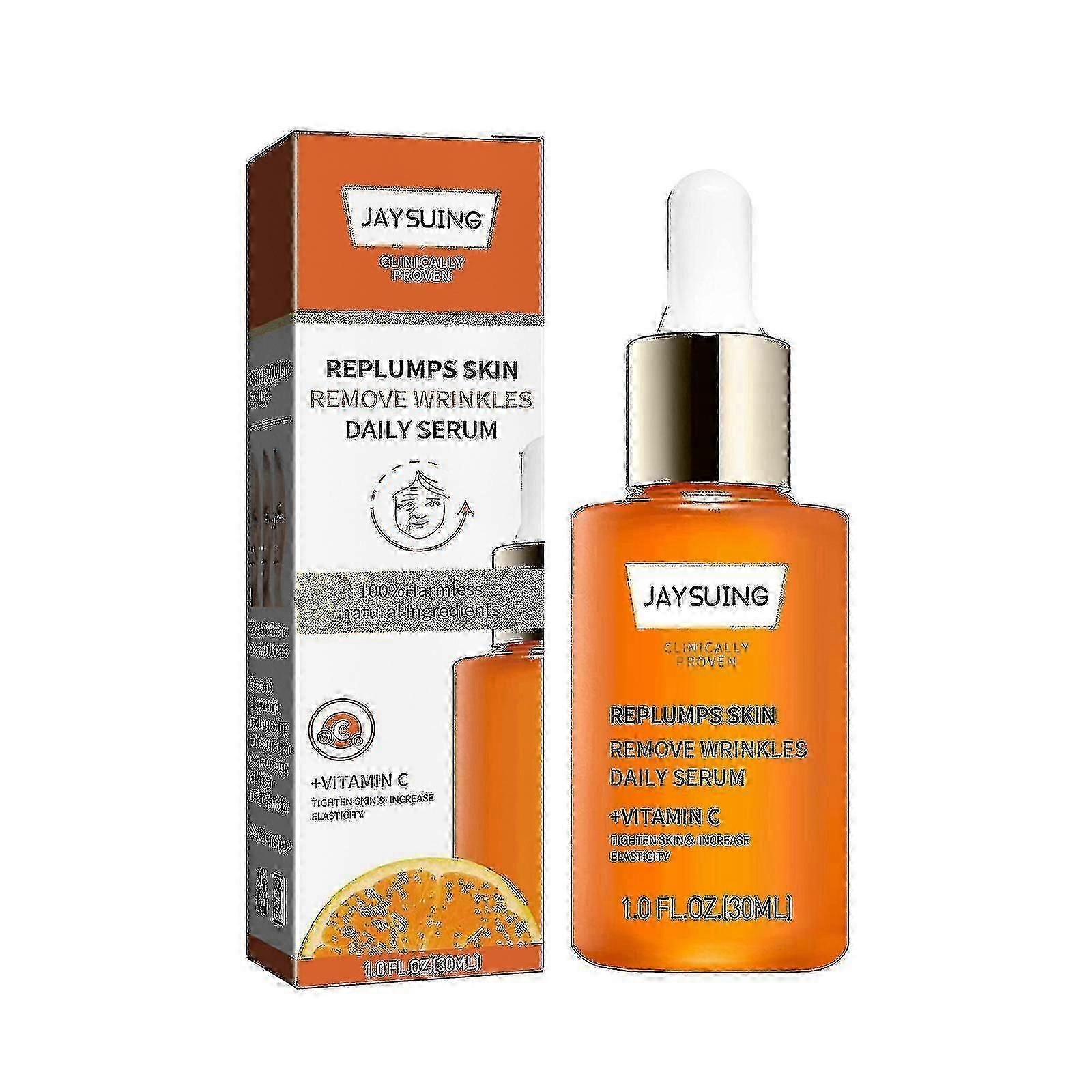 Jaysuing Anti-aging Serum Fade Fine Line Przeciwzmarszczkowe Aktywna witamina C Nawilżająca Ujędrniająca Twarz S -8148623522690